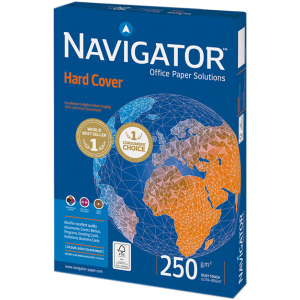 Папір Navigator Hard Cover А4 250 г/м² клас А 125 аркушів Білий (5602007989453) в Миколаєві