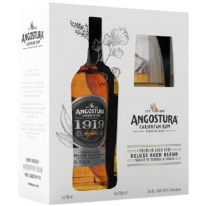 Ром Angostura 1919 0.7 л 40% в коробці + 2 склянки (0075496332904) краща модель в Миколаєві