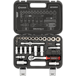Набір інструментів Intertool Cr-V Storm 3/8" 39 предметів (ET-8039) ТОП в Миколаєві