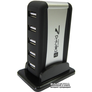 Хаб USB Lapara 7 портов USB 2.0 с блоком питания (LA-UH7315) в Николаеве