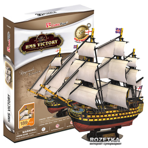 3D пазл CubicFun HMS Victory (T4019h) лучшая модель в Николаеве