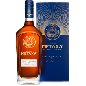 Бренди Metaxa 12 * 0.7 л 40% в подарочной упаковке (5202795150099_5202795150297) лучшая модель в Николаеве