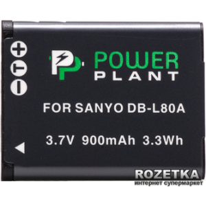 Акумулятор PowerPlant для Sanyo DB-L80, D-Li88 (DV00DV1289)