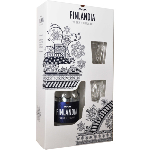 Горілка Finlandia 0.7 л 40% з 2-ма чарками (6412709121773) в Миколаєві