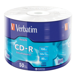 Verbatim CD-R 700 MB 52x Wrap 50 шт (43787) в Миколаєві