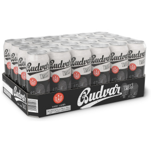 Упаковка пива Budweiser Budvar B Dark темне фільтроване 4.7% 0.5 л x 24 шт (8594403705133) краща модель в Миколаєві