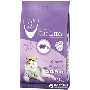 Наповнювач для котячого туалету Van Cat Super Premium Quality Lavender Бентонітовий комкуючий 10 кг (12 л). в Миколаєві