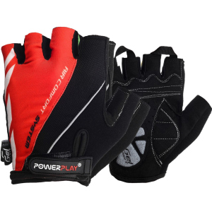 Велоперчатки PowerPlay 5024C M Red (5024C_M_Red) ТОП в Николаеве