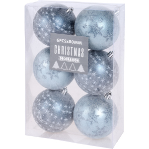 купить Набор елочных шаров Christmas Decoration 6 шт (CAN213220)