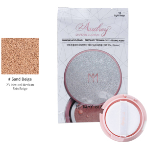 Запаска к увлажняющему кушону May Island Refill Audrey Diapearl Cushion SPF50+ PA++++ №23 Sand Beige 15 г (8809515400716) лучшая модель в Николаеве