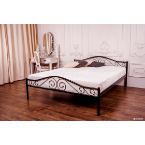 Двуспальная кровать Eagle Polo 140 x 200 Black (E2516) лучшая модель в Николаеве