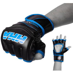 Рукавички MMA PowerPlay 3055 M Black/Blue (PP_3055_M_Blue) рейтинг