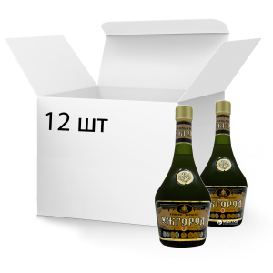 Упаковка Бренди Тиса Ужгород 12 лет выдержки 40% 0.5 л x 12 шт (4820139280533)