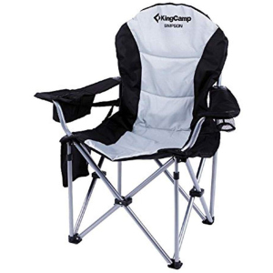 Раскладное кресло KingCamp Deluxe Hard Arms Chair Black/Mid Grey (KC3888 BLACK/MID GREY) лучшая модель в Николаеве