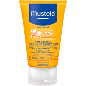 Солнцезащитный лосьон Mustela с высокой степенью защиты SPF 50+ 100 мл (3504105024390/3504105033576)