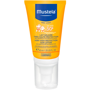 Солнцезащитный лосьон Mustela с высокой степенью защиты SPF 50+ 40 мл (3504105026202/3504105033569) рейтинг