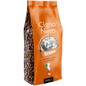 Кофе в зернах Cigno Nero Crema 1 кг (4820154091381) краща модель в Миколаєві