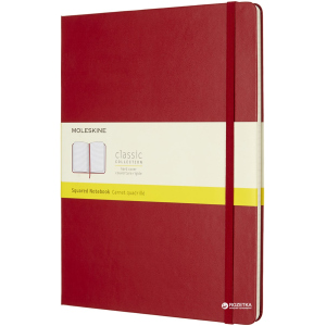 Записная книга Moleskine Classic 19 х 25 см 192 страницы в клетку Красная (8055002855099)