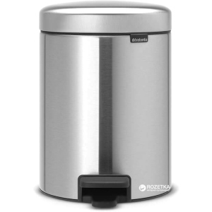 Відро для сміття Brabantia Pedal Bin 5 л Matt Steel (112645) рейтинг