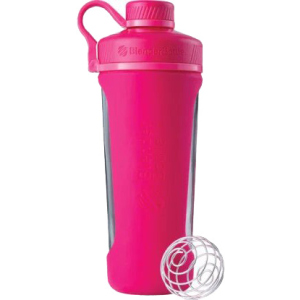 Шейкер BlenderBottle Radian Glass з кулькою 820 мл Рожевий (Glass_Pink) краща модель в Миколаєві