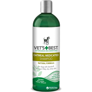 Шампунь VET`S BEST Oatmeal Med Shampoo терапевтический для собак 470 мл (vb10344) лучшая модель в Николаеве