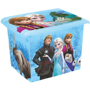 Ящик для хранения Keeeper прозрачный Frozen blue 29 x 27 x 39 см 20.5 л Голубой (2826kee) лучшая модель в Николаеве