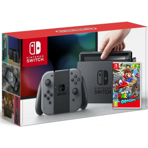 Nintendo Switch Gray + Гра Super Mario Odyssey (російська версія)