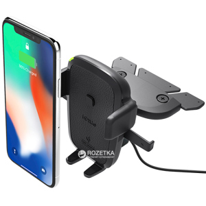 Автоутримувач для телефону iOttie One Touch 4 Wireless Qi Charging CD Mount Black (HLCRIO136AM) ТОП в Миколаєві