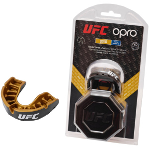 Капа OPRO Junior Gold UFC Hologram Black Metal/Gold (002266001) лучшая модель в Николаеве