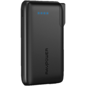 УМБ RAVPower 10050mAh Portable Charger with AC Plug Black (RP-PB066) ТОП в Николаеве