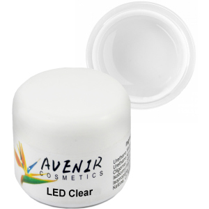 Гель для нарощування нігтів Avenir Cosmetics LED Clear 50 мл (5900308133132) ТОП в Миколаєві