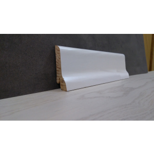 Плінтус дерев'яний шпонований Kluchuk White Plinth Класика 60х21х2200 Білий KLW02 ТОП в Миколаєві