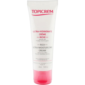 Ультразволожуючий крем Topicrem Rich Ultra-Moisturizing Cream для сухої та чутливої ​​шкіри обличчя 40 мл (3700281703320) надійний