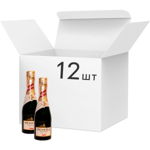 Упаковка игристого вина Henkell Trocken белое сухое 0.2 л 11.5% 12 шт (4003310011748) лучшая модель в Николаеве