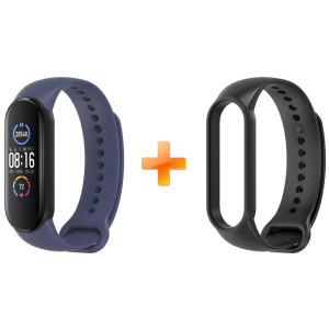 хорошая модель Xiaomi Mi Band 5 MiJobs Dual Color Dark Blue/Black (MJ5-DSS016DBB)