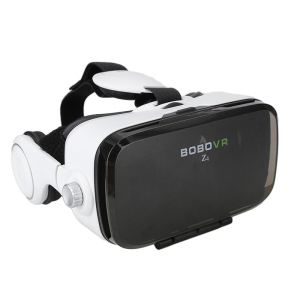 3D очки виртуальной реальности Kronos VR Box Z4 с наушниками и пультом White (par_z4) лучшая модель в Николаеве