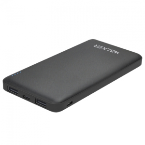 купити УМБ WALKER WB-410 10000mAh 2USB/2.1A/2.1A Роз'єм Type-C/micro black