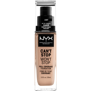 Жидкая тональная основа NYX Professional Makeup Can`t Stop Won`t Stop 24-Hour Foundation 05 Light 30 мл (800897157203) в Николаеве