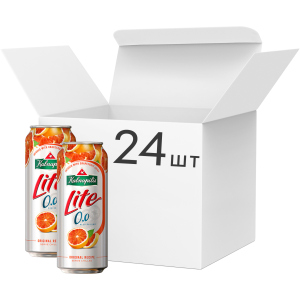 Упаковка пива Kalnapilis Lite Grapefruit світле безалкогольне фільтроване 0% 0.5 л x 24 шт (4770477229650) краща модель в Миколаєві