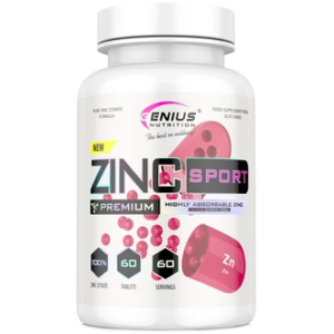 Вітаміни Genius Nutrition Zinc Citrate Sport 60 таблеток (7359203937853) ТОП в Миколаєві