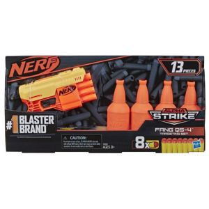 Бластер Hasbro Nerf с мишенями Nerf Alpha Strike Fang QS4 (E8308) (5010993634781) лучшая модель в Николаеве