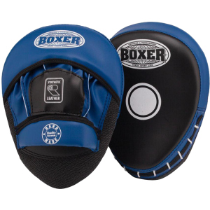 Лапы боксерские Boxer 0.8 мм Черно-синие (2013-01B) лучшая модель в Николаеве
