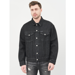 Джинсова куртка Calvin Klein Dad Jeans Jacket J30J318076-1BY XL Denim Black (8719853756102) ТОП в Миколаєві