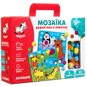 Мозаїка Vladi Toys дерев'яна Зоопарк (ZB2002-02) (4820195057179) краща модель в Миколаєві