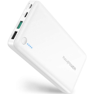 Портативний аккумулятор RavPower Power Bank 20100mAh Quick Charge 3.0 White (RP-PB043_1) білий в Миколаєві