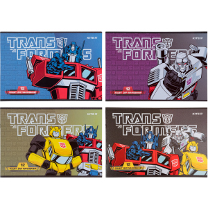 Набір зошитів для малювання Kite Transformers скоба 12 аркушів 20 шт 4 дизайну (TF21-241) в Миколаєві