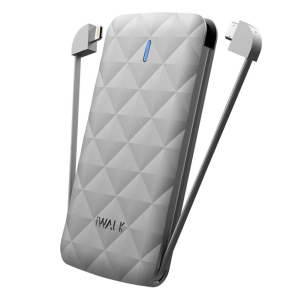 Внешний аккумулятор iWalk Duo 3000mAh Silver лучшая модель в Николаеве