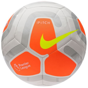 Мяч футбольный Nike Pitch Premier League Size 5 White/Оrange (SC3569-104) в Николаеве