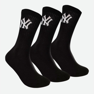 Шкарпетки New York Yankees 3 pk Crew 15100002-1002 35-38 р 3 пари Чорні (8718984009019) в Миколаєві