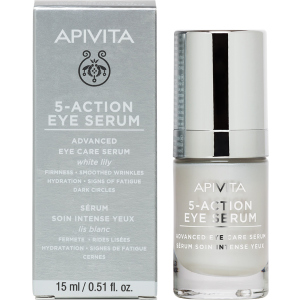 Сыворотка интенсивного ухода Apivita 5 в 1 для кожи вокруг глаз 5-action Eye Serum 15 мл (5201279071660)